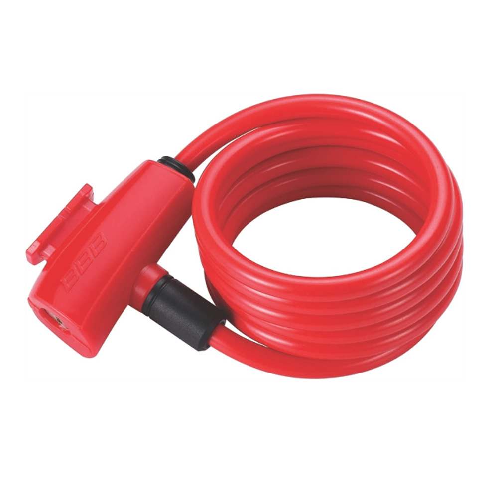 

Велозамок BBB QuickSafe 8mm x 1500mm ключевой красный
