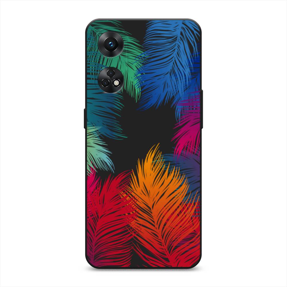 

Чехол Awog на Oppo Reno 8T 4G "Рамка из перьев", Красный, 2513252-1
