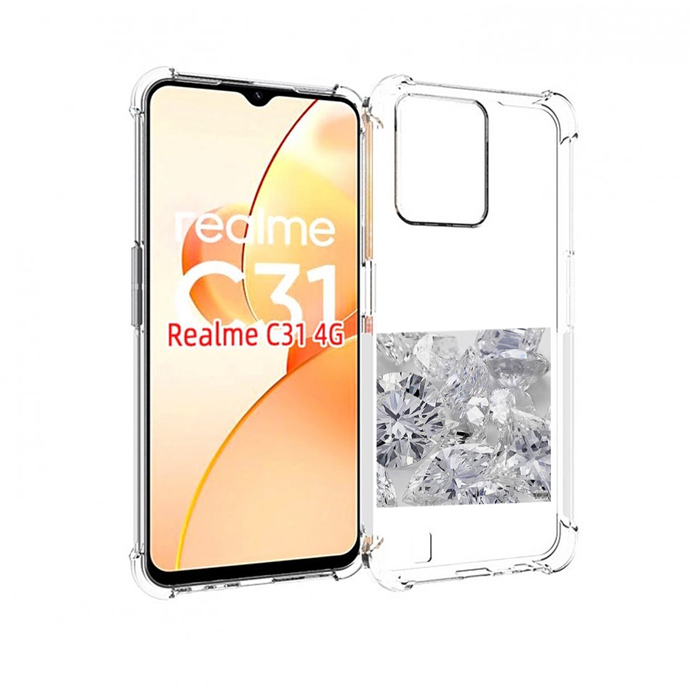 

Чехол MyPads Drake & Future - What a Time To Be Alive для OPPO Realme C31, Прозрачный, Tocco