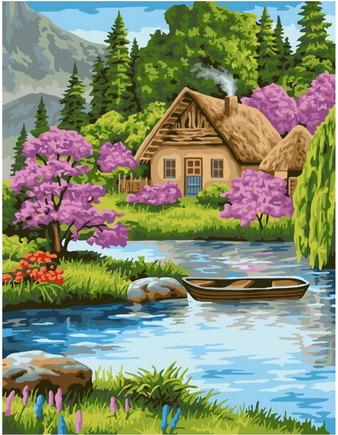 

Картина по номерам Paintboy Original GX 39012 Домик в горах 40x50см, GX39012