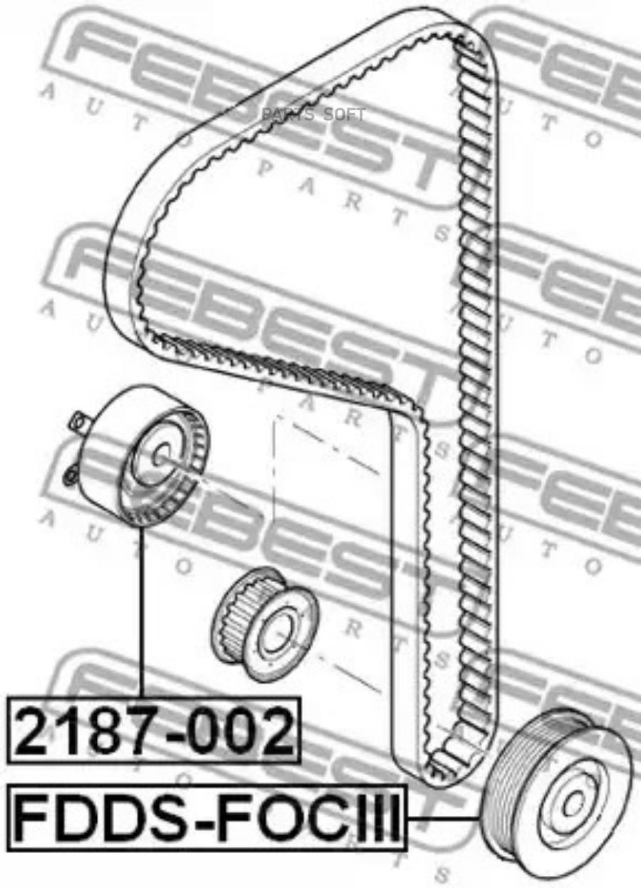 

FEBEST Шкив коленвала FEBEST FDDS-FOCIII
