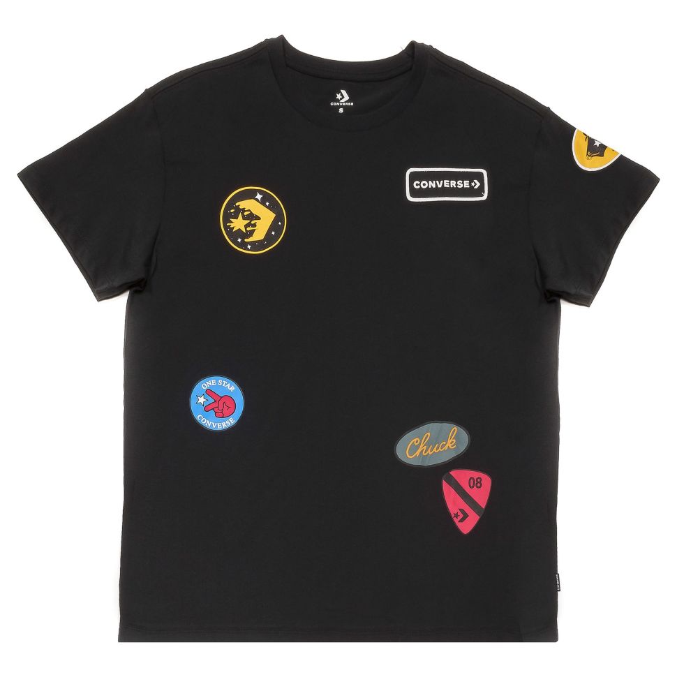 

Футболка женская Converse 10007067001 черная S, 10007067001