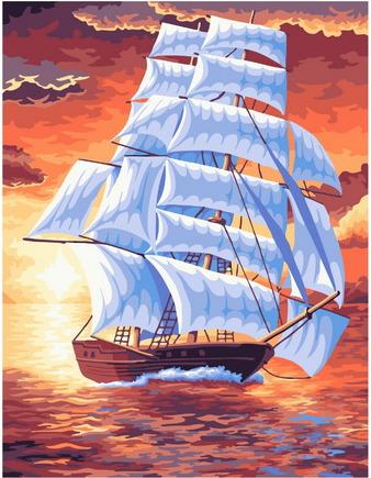 

Картина по номерам Paintboy Original GX 39043 Белые паруса 40x50см, GX39043