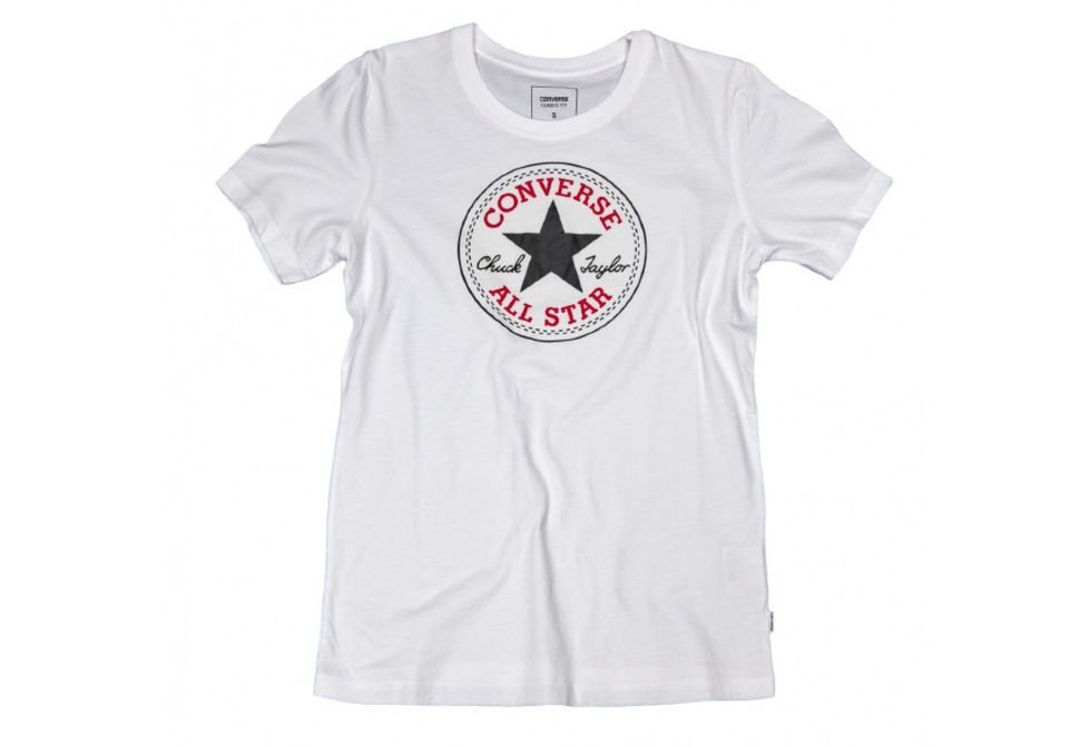 

Футболка женская Converse 10001124102 белая S, 10001124102