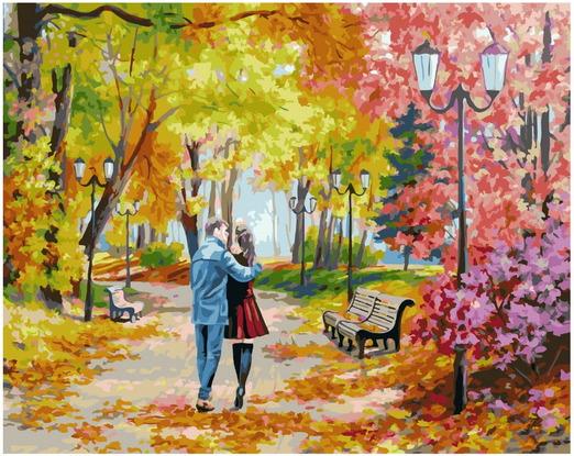 

Картина по номерам Paintboy Original GX 39125 Пара на прогулке 40x50см, GX39125