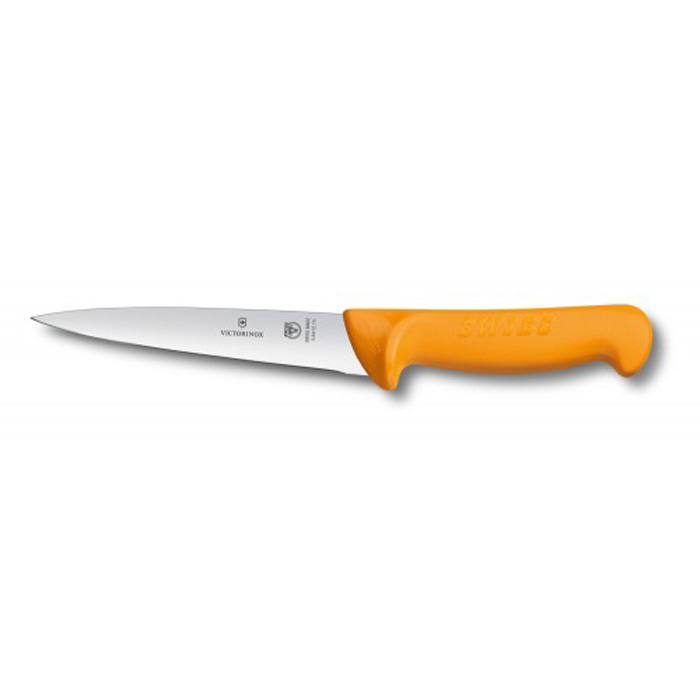 фото Кухонный нож мясника victorinox swibo boning&sticking, лезвие 13 см, желтый