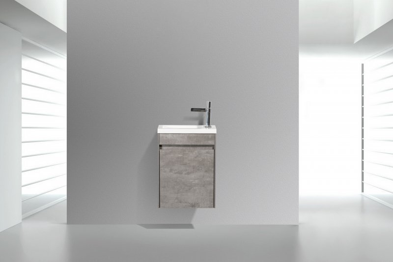 

Тумба с раковиной BelBagno Pietra Mini 46 R stucco cemento, Серый