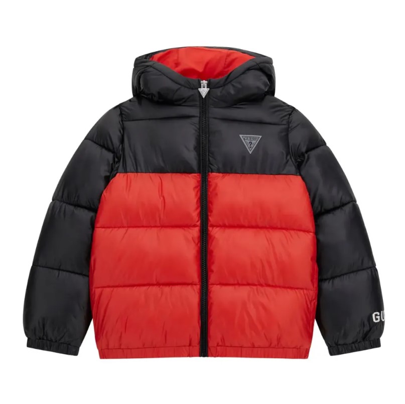 

Куртка Guess для мальчиков, чёрно-красная, размер 16, L4YL06WEGY0, Красный, L4YL06WEGY0