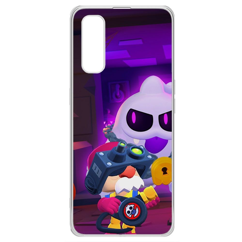 

Чехол-накладка Brawl Stars-Охотник за Скуиками Гэйл для Oppo Find X2, Прозрачный