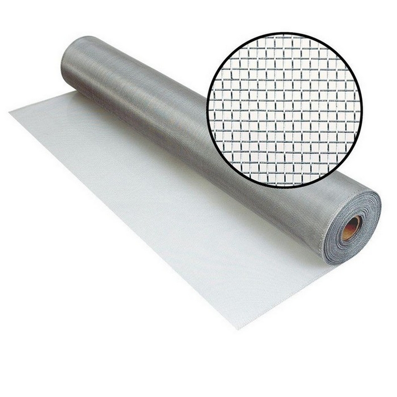 

Сетка оцинкованная тканная с ячейкой 1x1 мм. Рулон 1x3 метра., Серебристый, Set-1x1