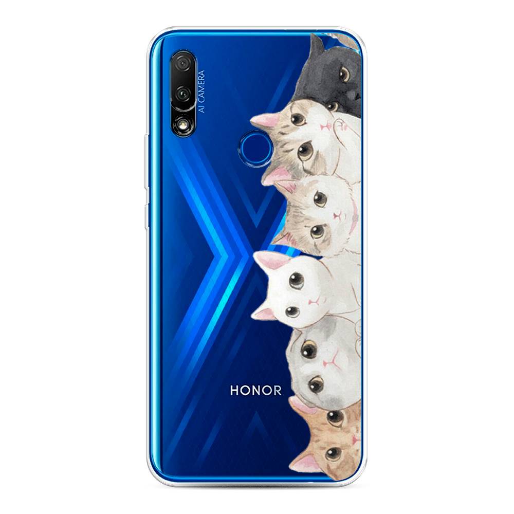 фото Чехол awog "котики" для honor 9x