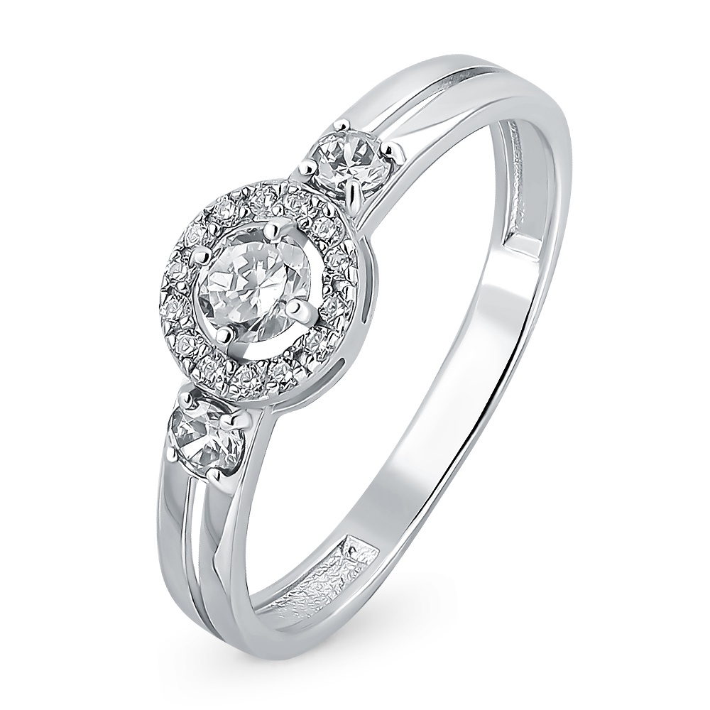 

Кольцо женское из серебра с фианитом 585Gold 701011251, р, 701011251