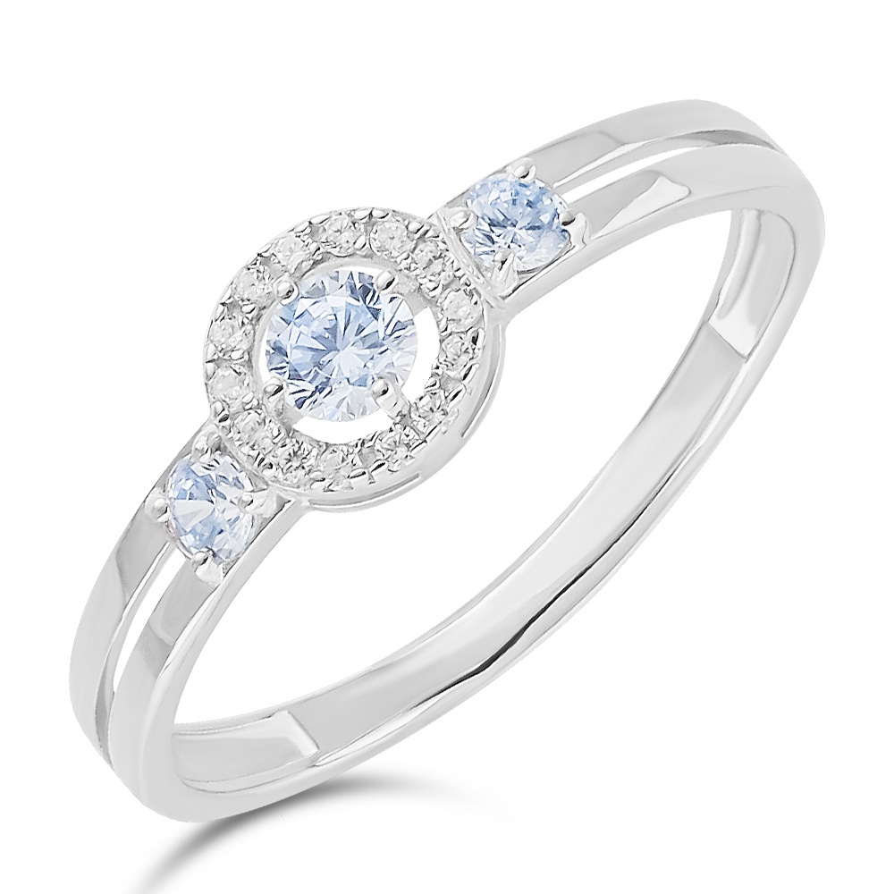 

Кольцо женское из серебра с фианитом 585Gold 701011249, р, 701011249