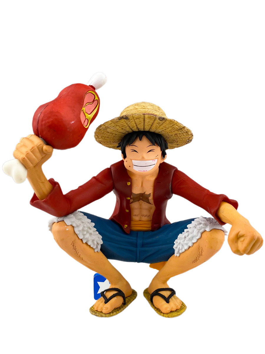 Фигурка StarFriend аниме Монки Д. Луффи с куском мяса Ван Пис One Piece неподвижная, 15 см