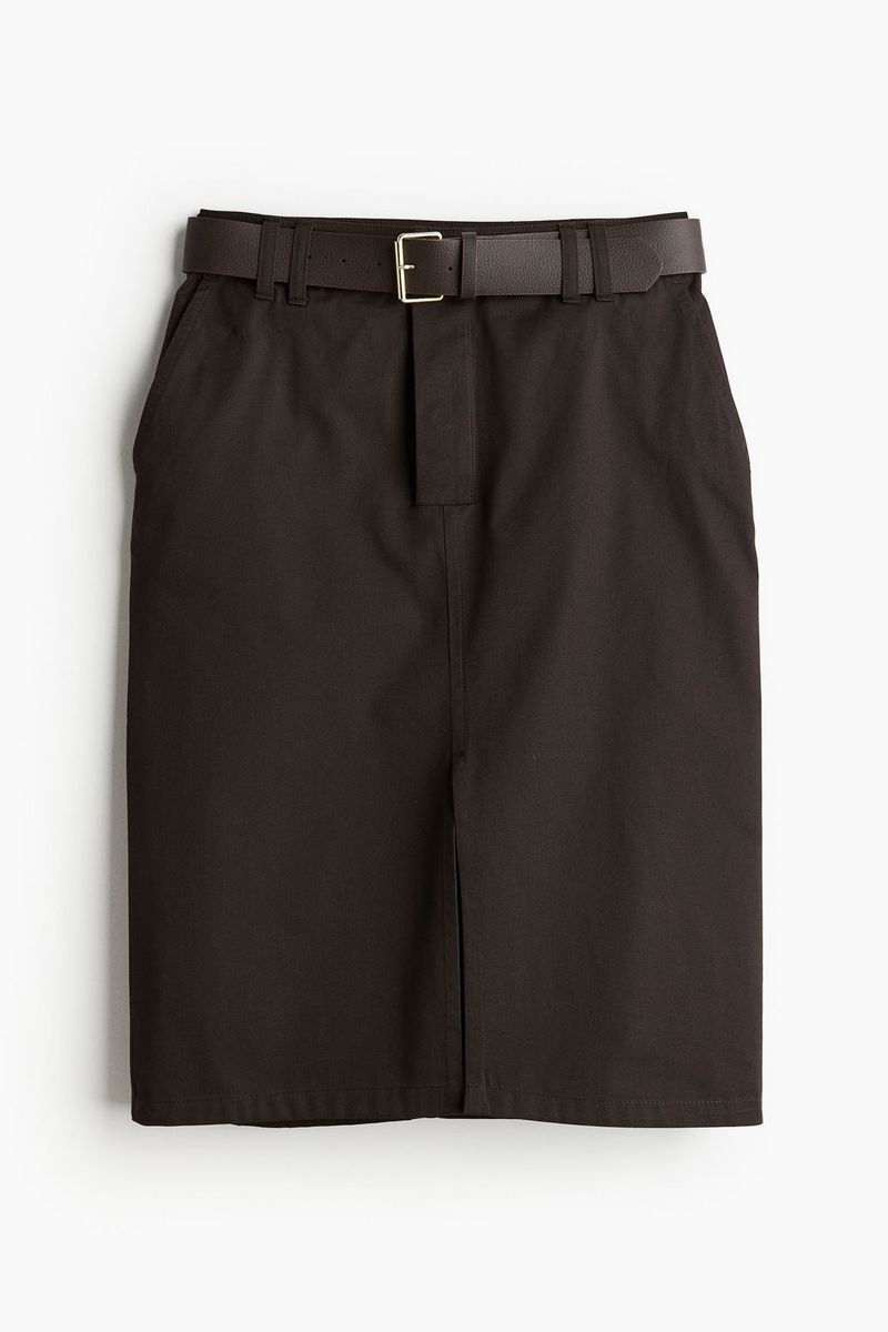 

Юбка женская H&M 1229951 коричневая 46 EU, Коричневый, 1229951