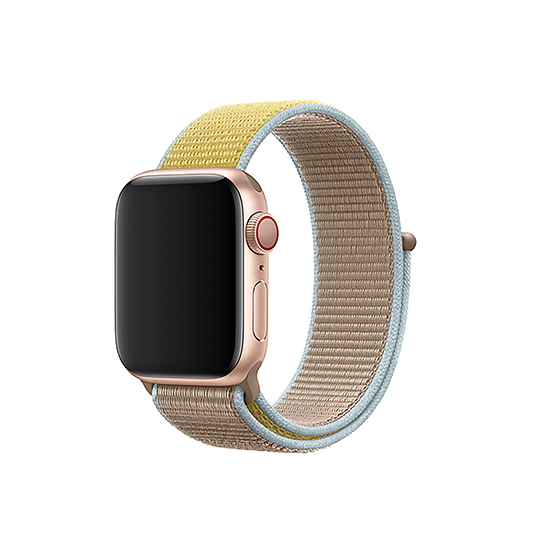 

Ремешок нейлоновый для Apple Watch 38/40мм (49), светло-коричневый, на липучке