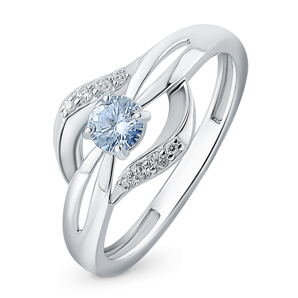 

Кольцо женское из серебра с фианитом 585Gold 701011182, р, 701011182