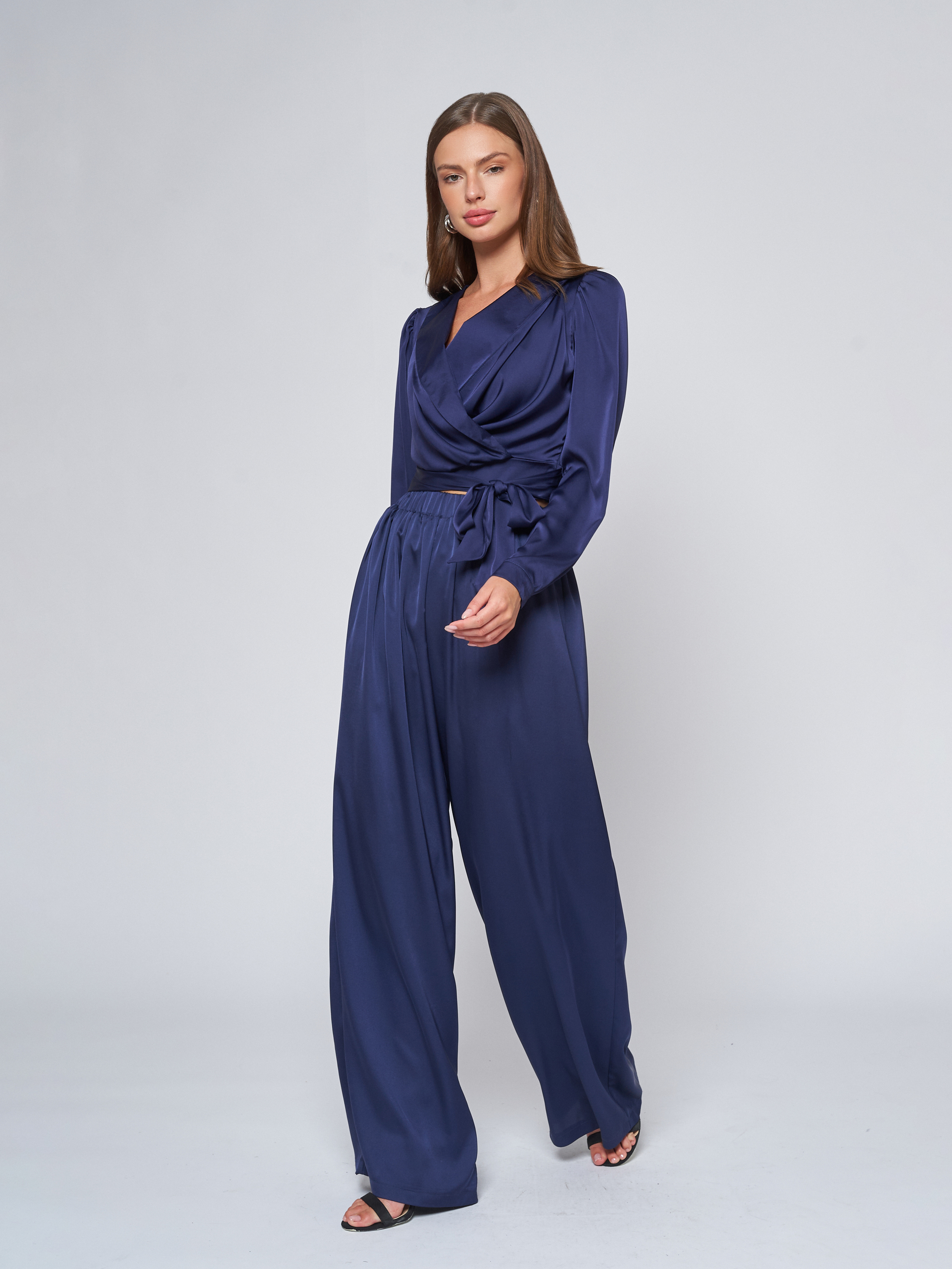 

Брюки женские 1001dress 102824 синие 40-42 RU, 102824
