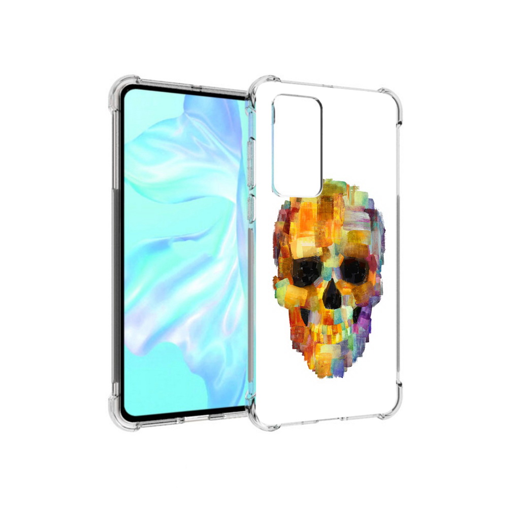 

Чехол MyPads Tocco для Huawei P40 нарисованный череп, Прозрачный, Tocco