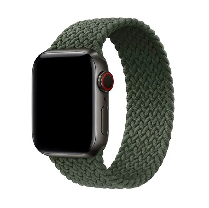 фото Ремешок-браслет нейлоновый для apple watch 38/40мм (1), хаки, l(145mm) nobrand