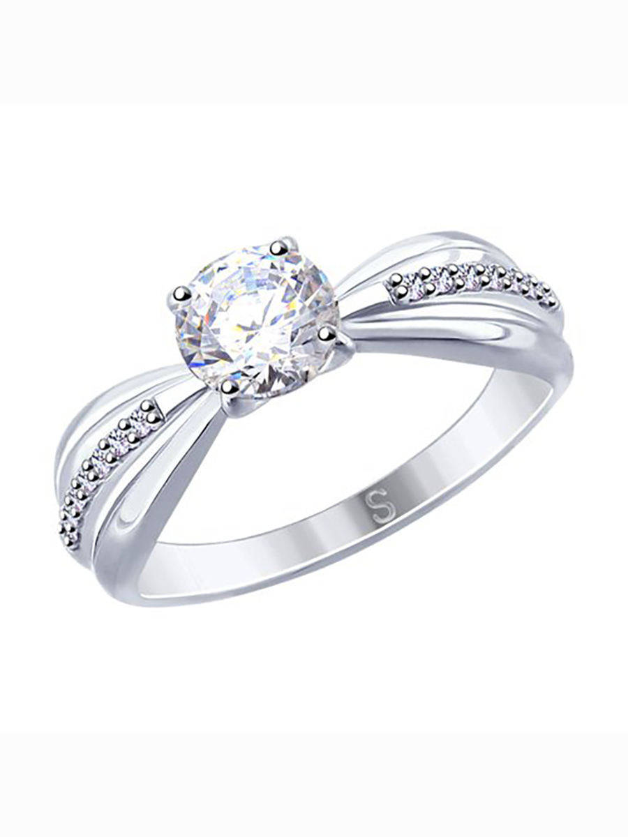 

Кольцо женское из серебра с фианитом 585Gold 701010861, р, 701010861