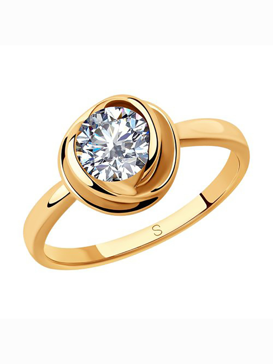 

Кольцо женское из серебра с фианитом 585Gold 701010857, р, 701010857