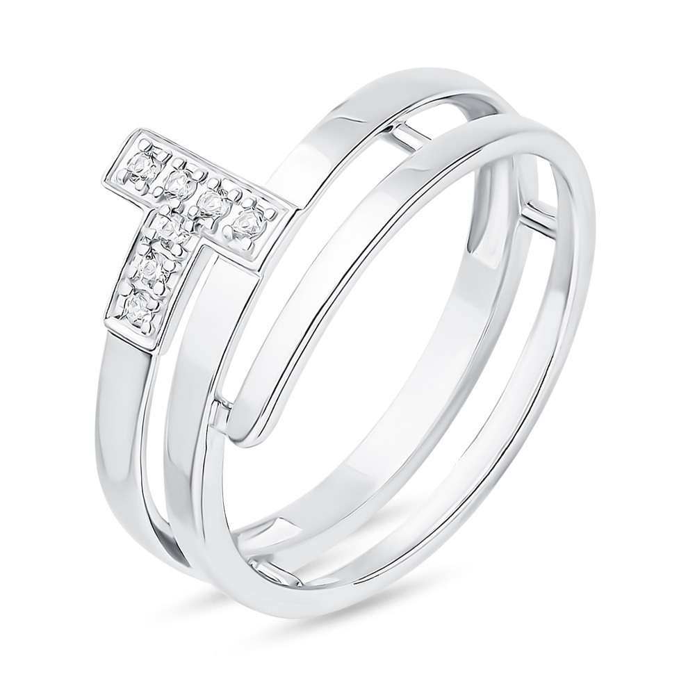 

Кольцо женское из серебра с фианитом 585Gold 701010907, р, 701010907
