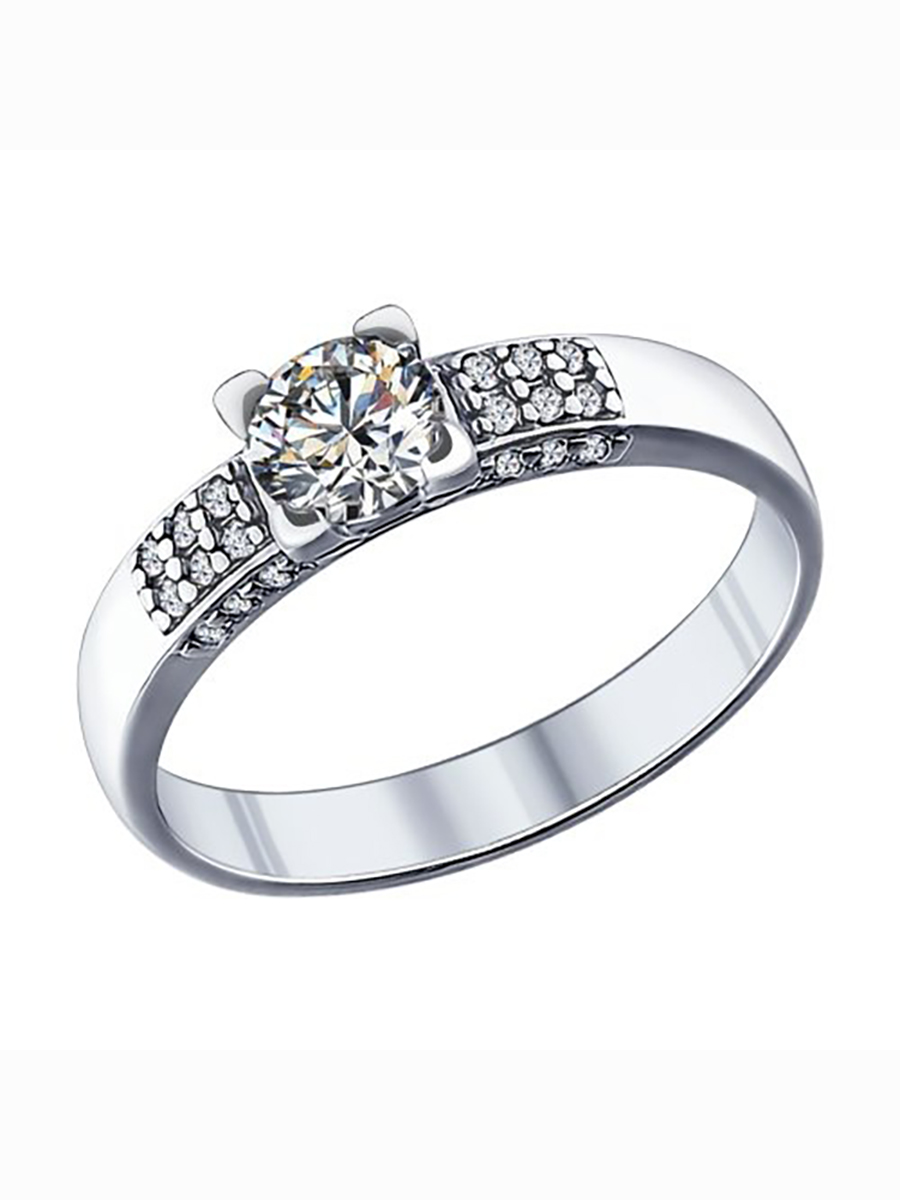 

Кольцо женское из серебра с фианитом 585Gold 701010905, р, 701010905