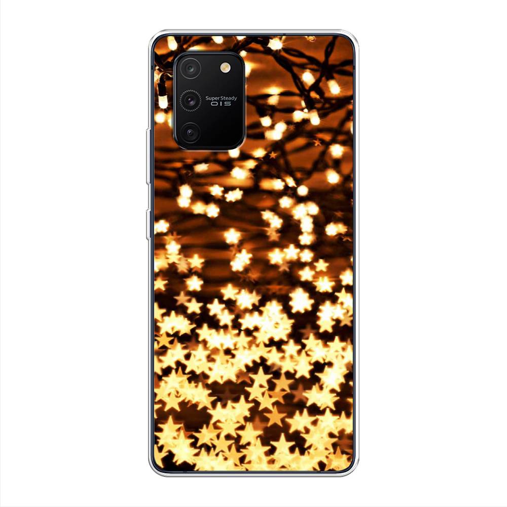 

Чехол на Samsung Galaxy S10 Lite "Новогодняя гирлянда", Золотистый, 210050-5