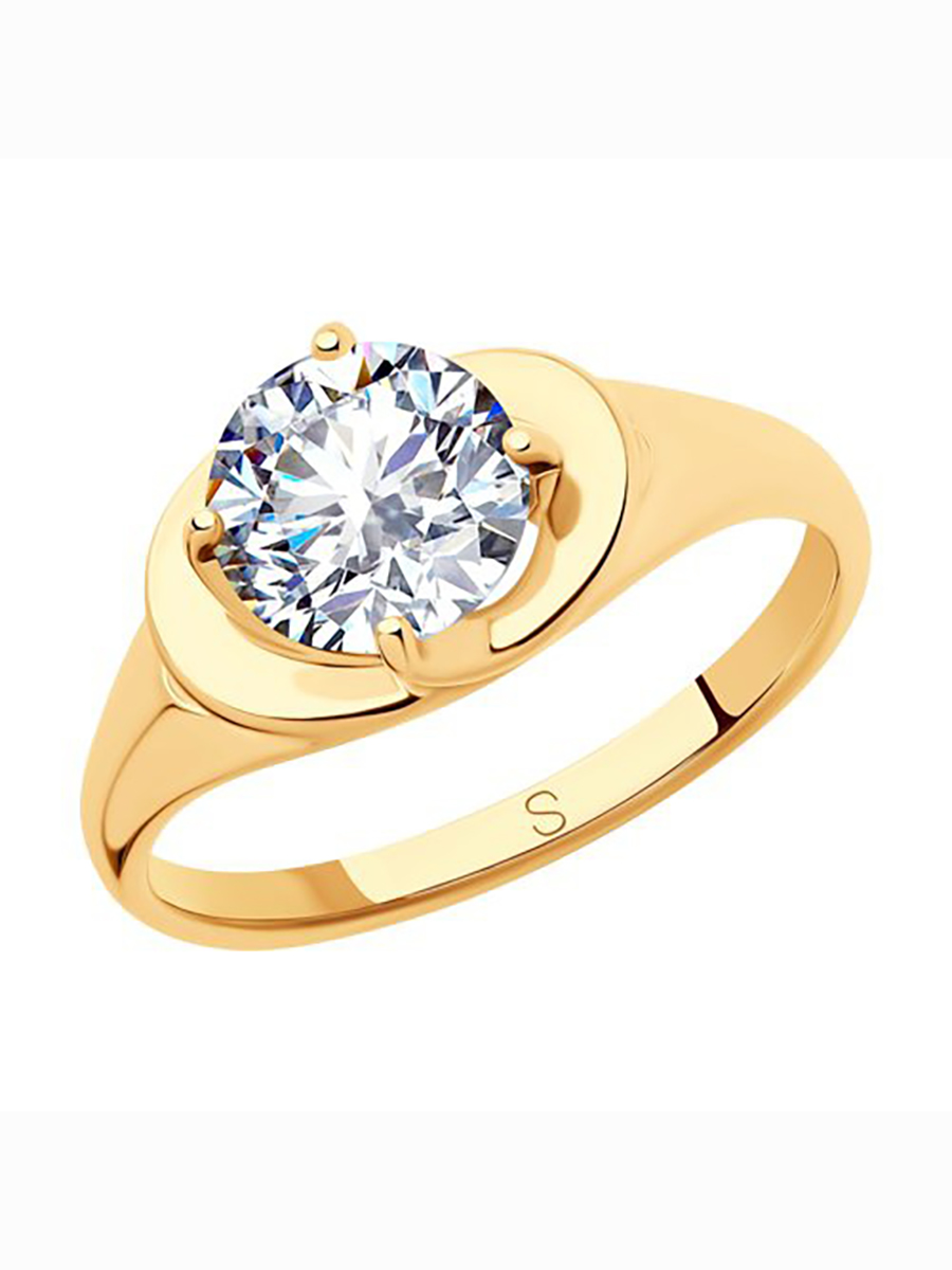 

Кольцо женское из серебра с фианитом 585Gold 701010765, р, 701010765