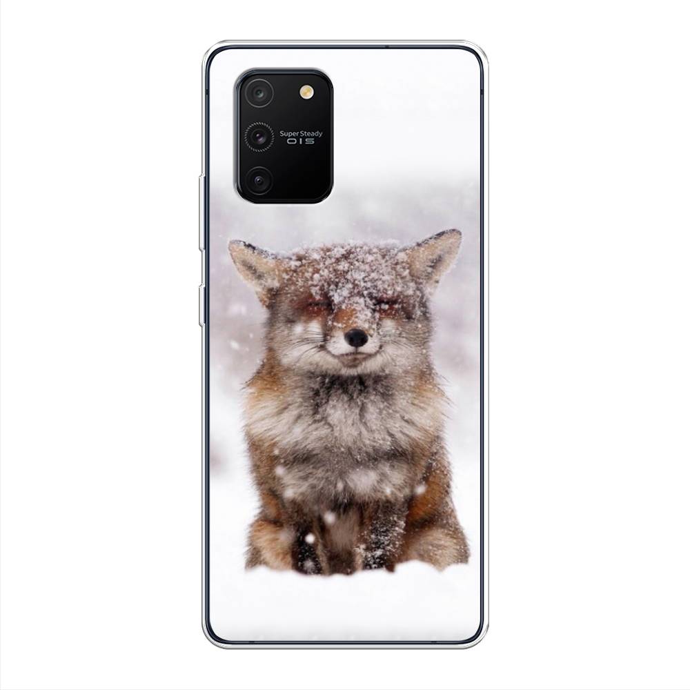 

Чехол на Samsung Galaxy S10 Lite "Зимняя лиса", Белый;серый;коричневый, 210050-1