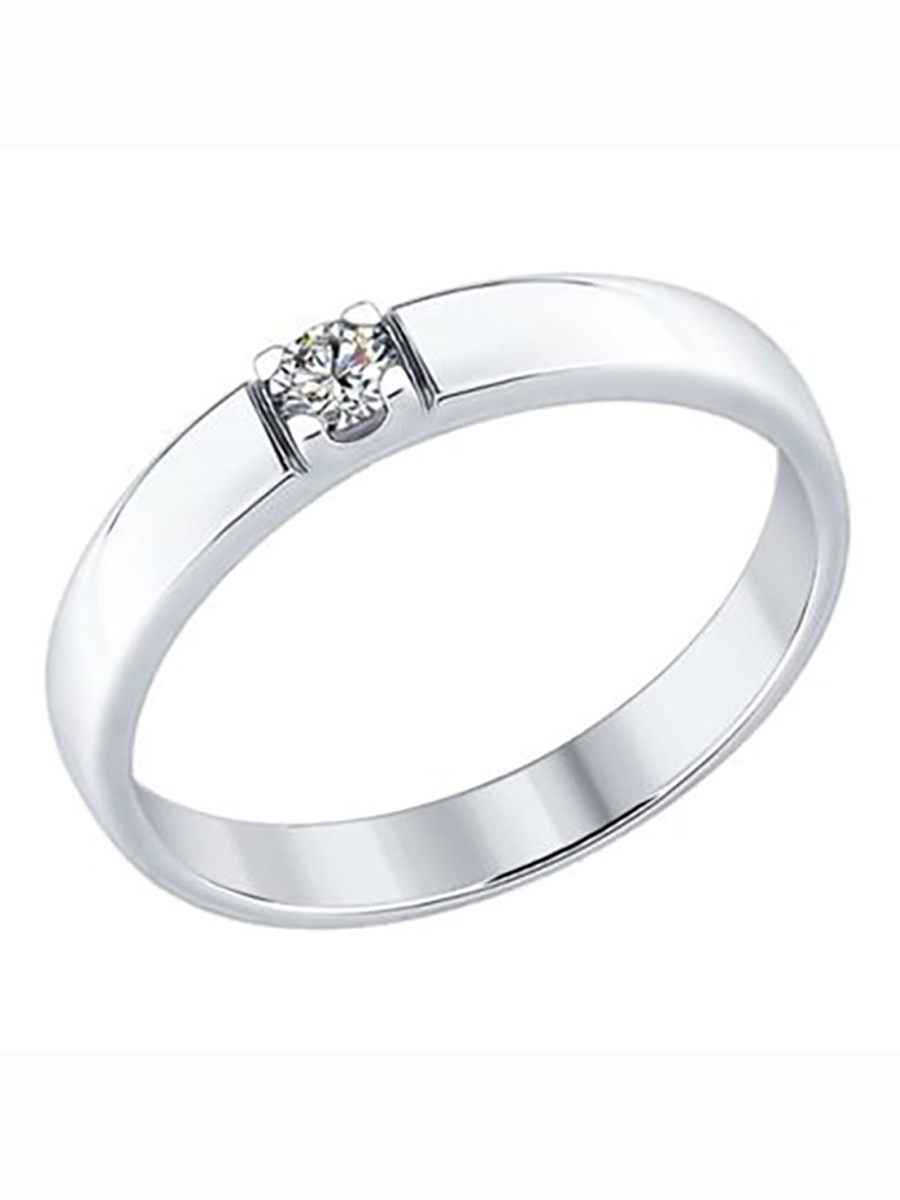 

Кольцо женское из серебра с фианитом 585Gold 701010888, р, 701010888