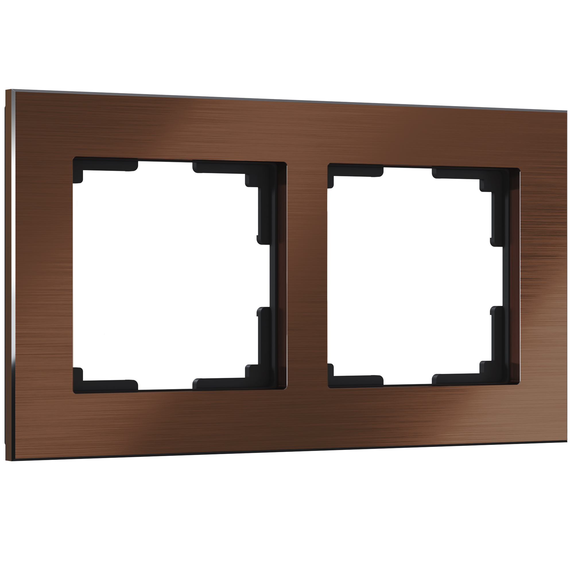 

Рамка для розетки / выключателя на 2 поста Werkel W0021714 Aluminium коричневый алюминий