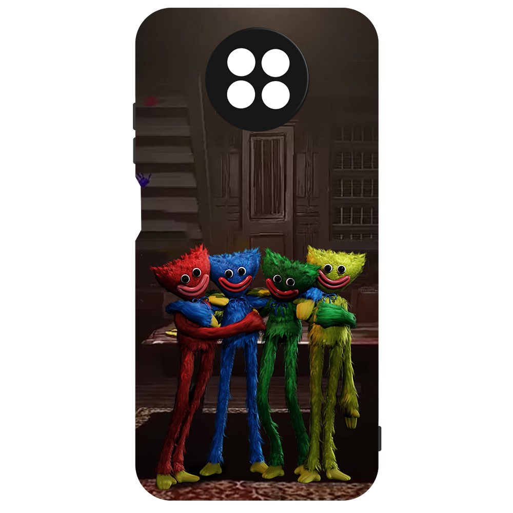 

Чехол-накладка Софт Хаги Ваги - Мини-Хаги для Xiaomi Redmi Note 9T, Черный