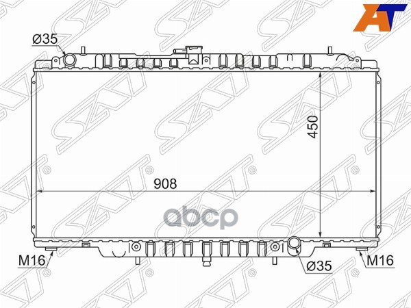 

Радиатор Nissan Patrol/Safari Tb45e 98-02 Sat арт. NS000Y61