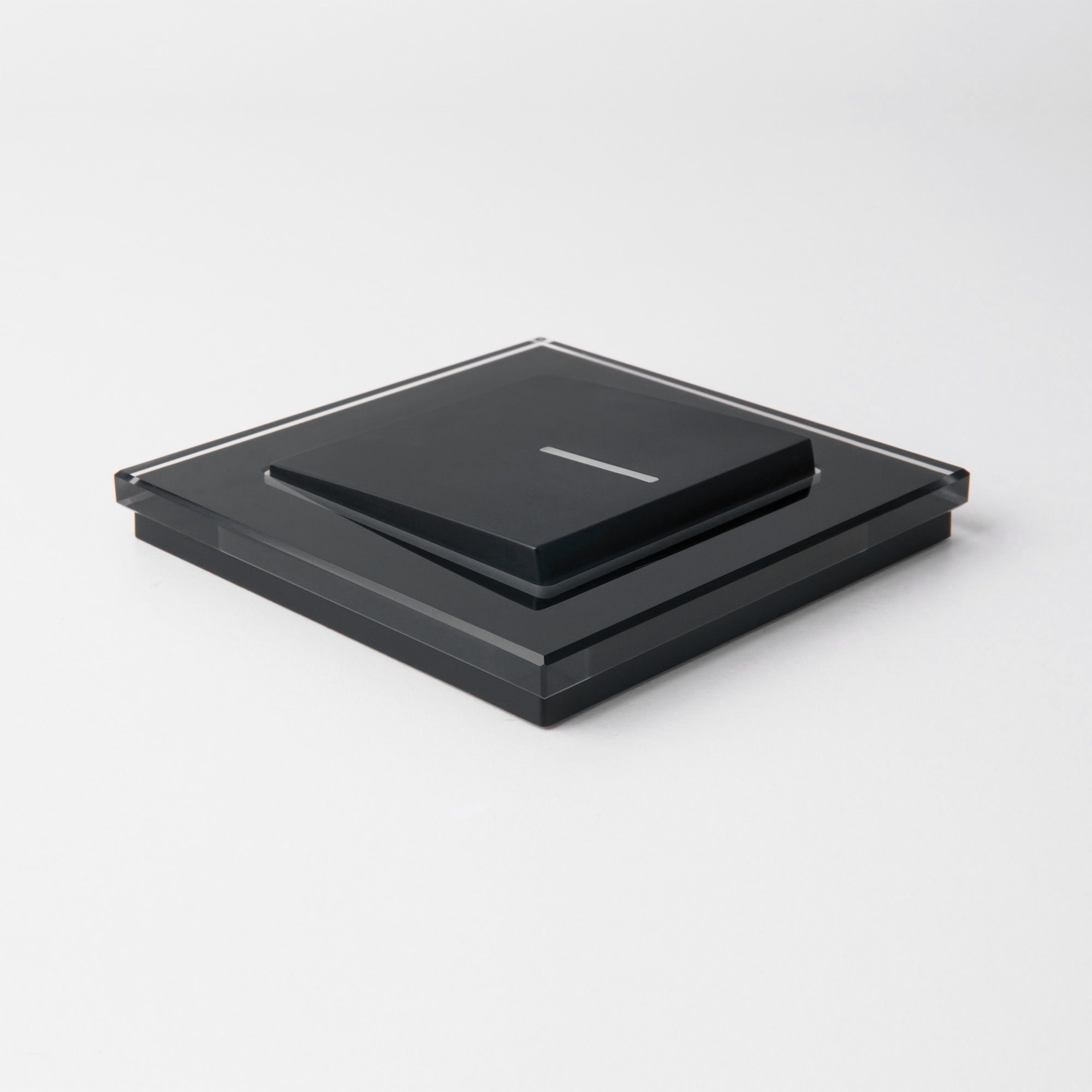 Рамка для розетки / выключателя на 1 пост Werkel W0011108 Favorit черный стекло
