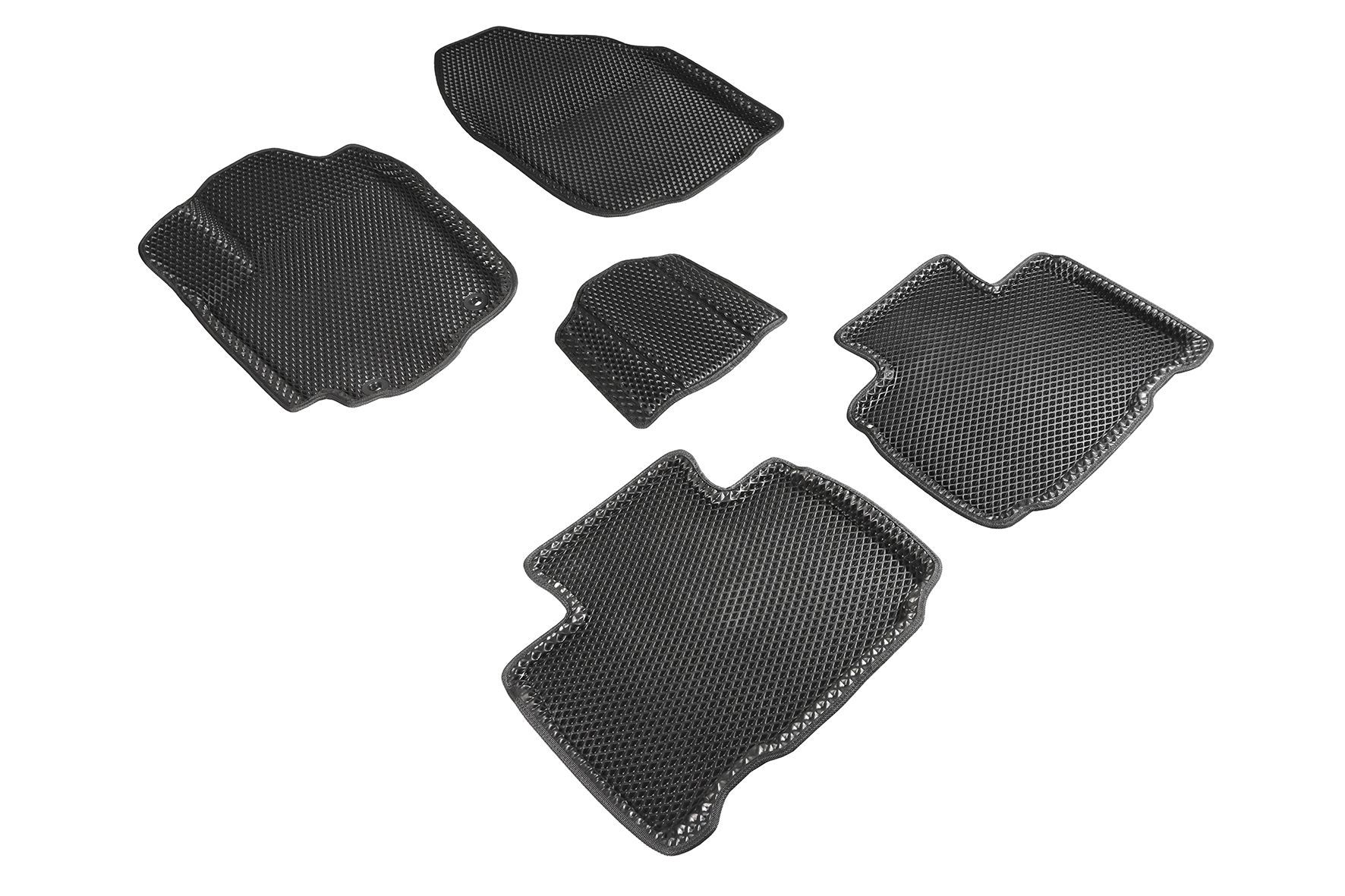 

Коврики EVA 3D ромб Seintex для Toyota RAV 4 IV 2012-2019 (черные, 95222)