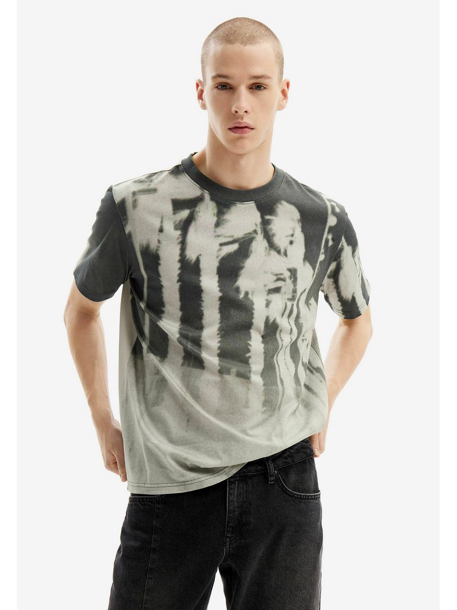 

Футболка мужская Desigual DE122O080 серая 2XL, Серый, DE122O080