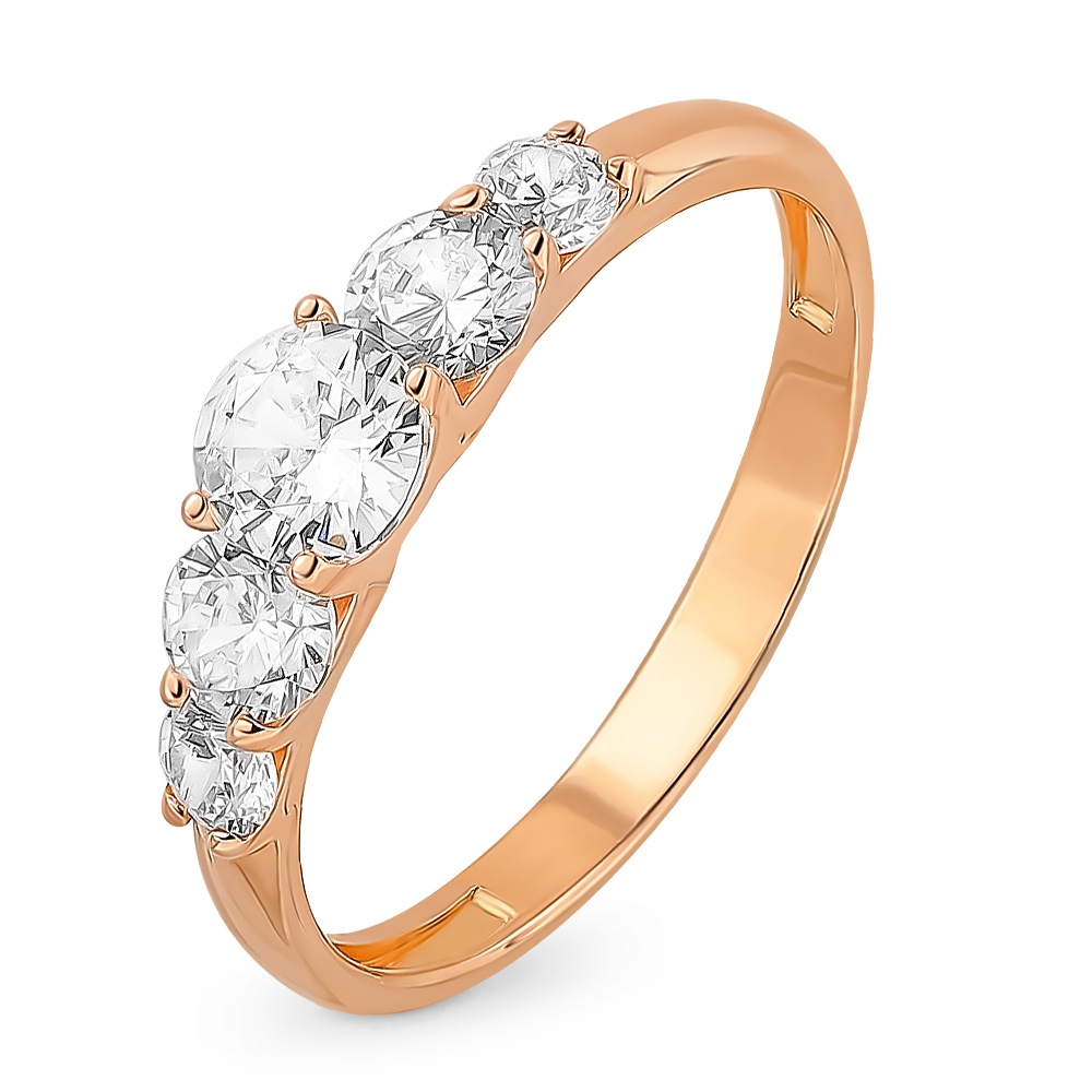 

Кольцо из серебра р. , 585Gold 701010577, фианит, 701010577