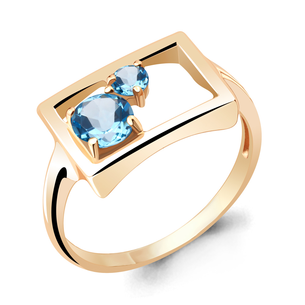 

Кольцо из серебра с топазом р., Aquamarine 6933905, 6933905_925_з