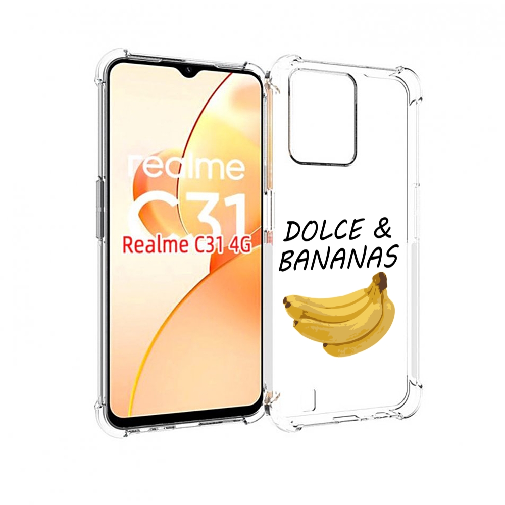 

Чехол MyPads Dolce банан для OPPO Realme C31, Прозрачный, Tocco