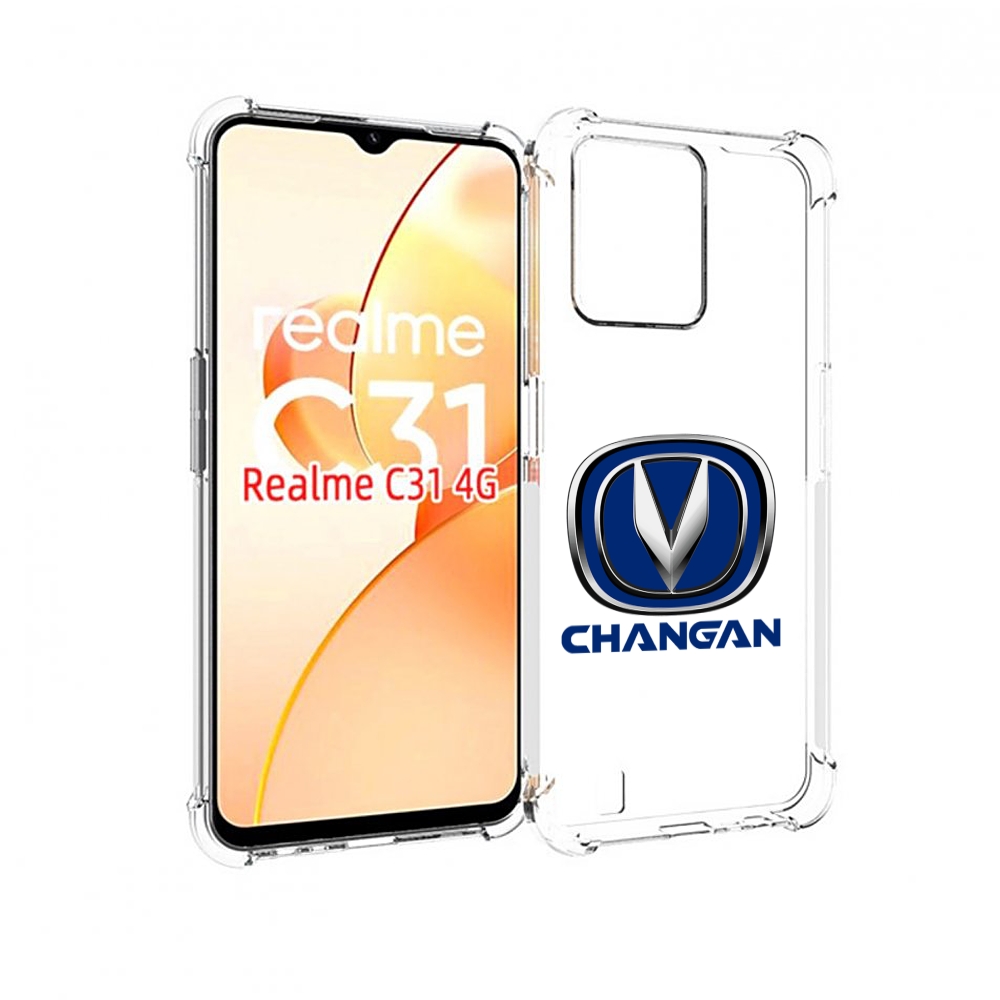 

Чехол MyPads Changan мужской для OPPO Realme C31, Прозрачный, Tocco
