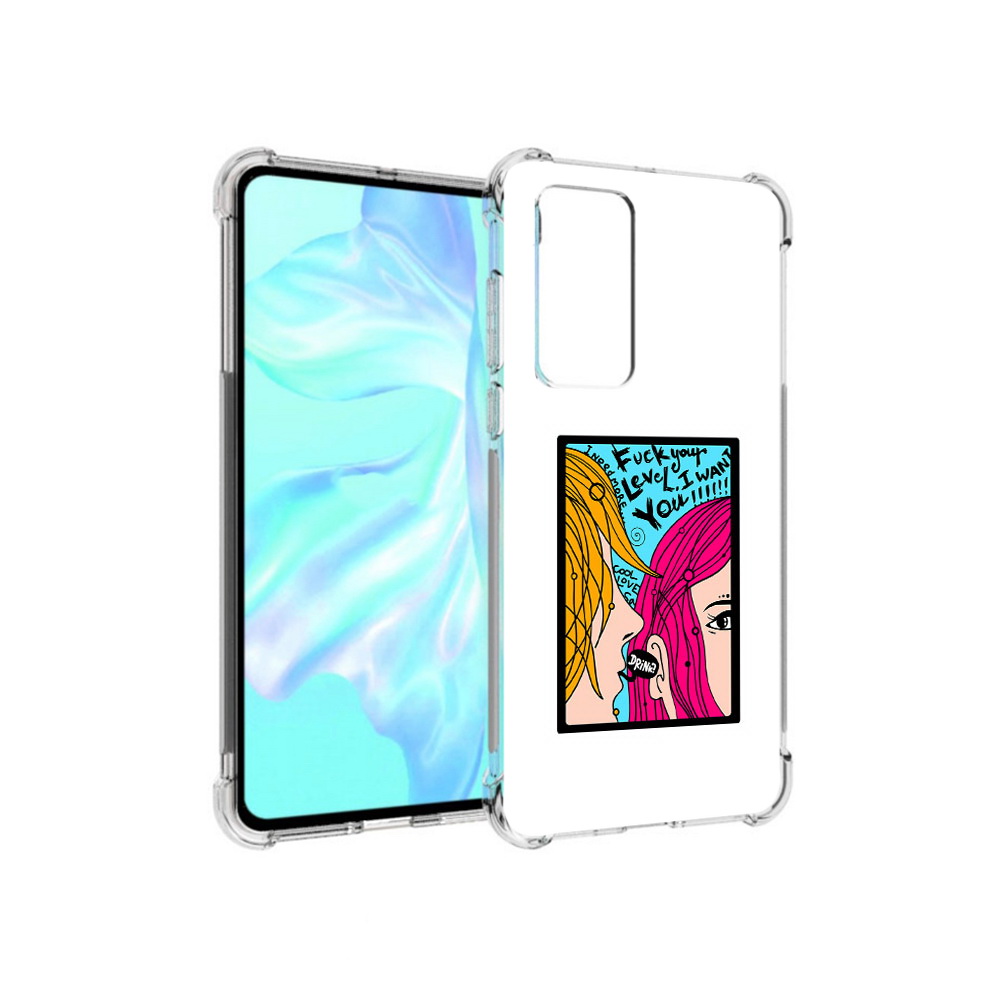 

Чехол MyPads Tocco для Huawei P40 Выпьем, Прозрачный, Tocco