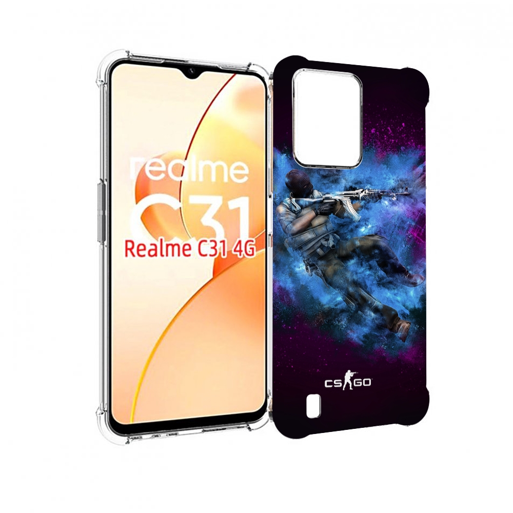 

Чехол MyPads CS-go-террорист для OPPO Realme C31, Прозрачный, Tocco