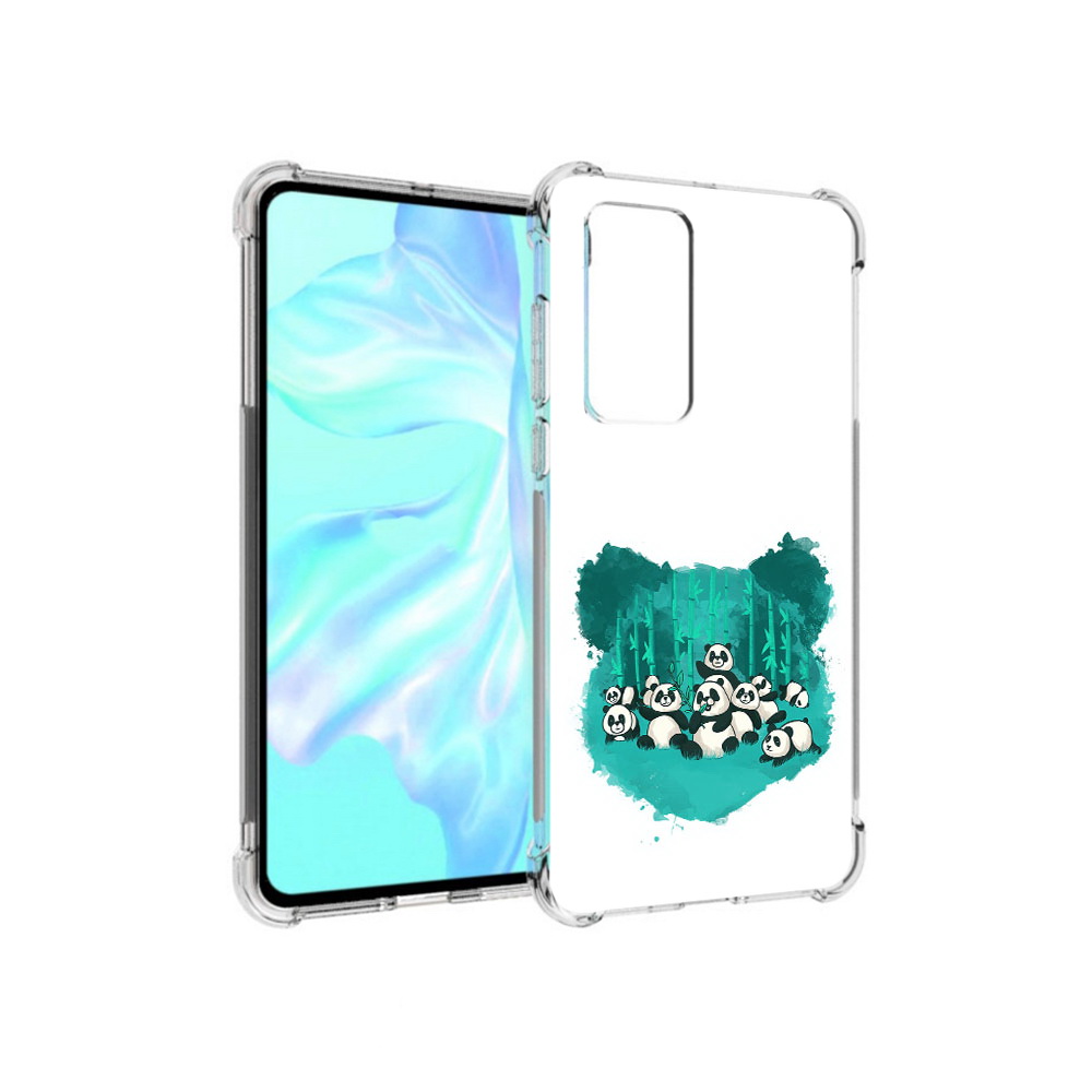 

Чехол MyPads Tocco для Huawei P40 нарисованные панды, Прозрачный, Tocco