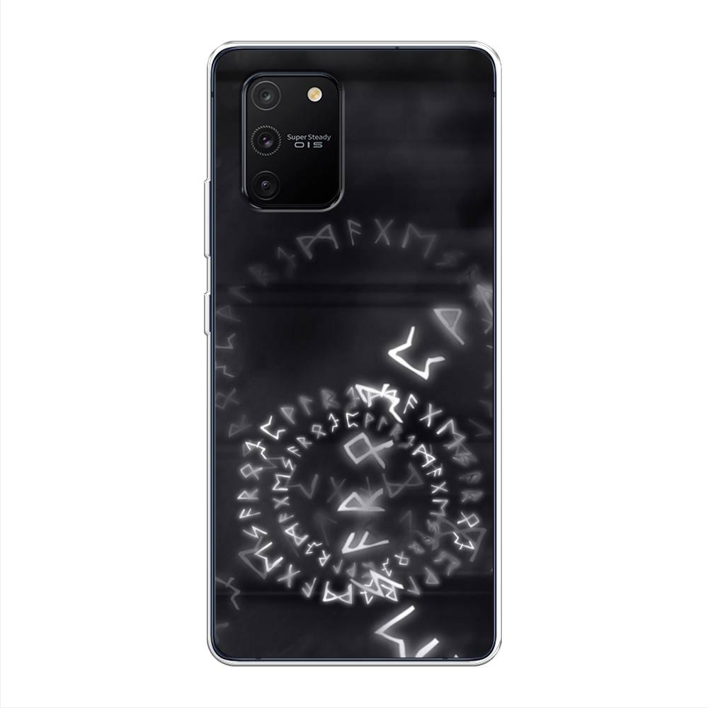 

Чехол на Samsung Galaxy S10 Lite "Руны", Серый;черный, 210050-3