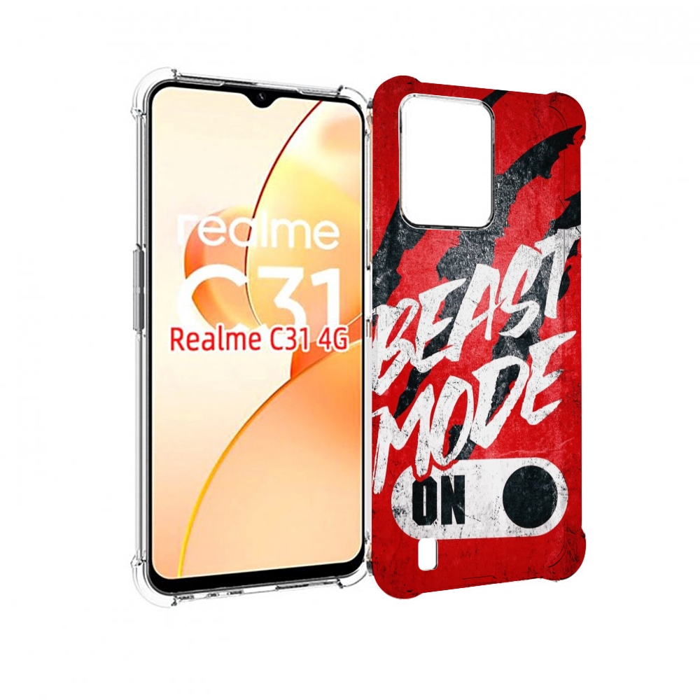 

Чехол MyPads BEAST inside You для OPPO Realme C31, Прозрачный, Tocco