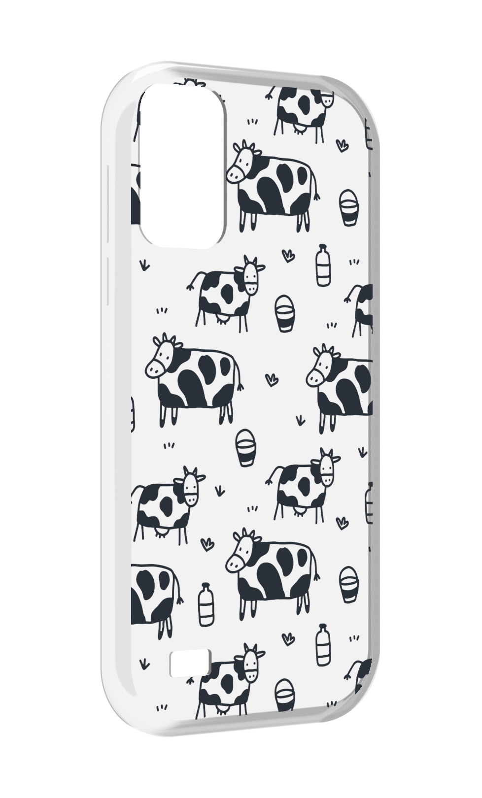 

Чехол MyPads маленькие-коровки для Oukitel C31, Прозрачный, Tocco