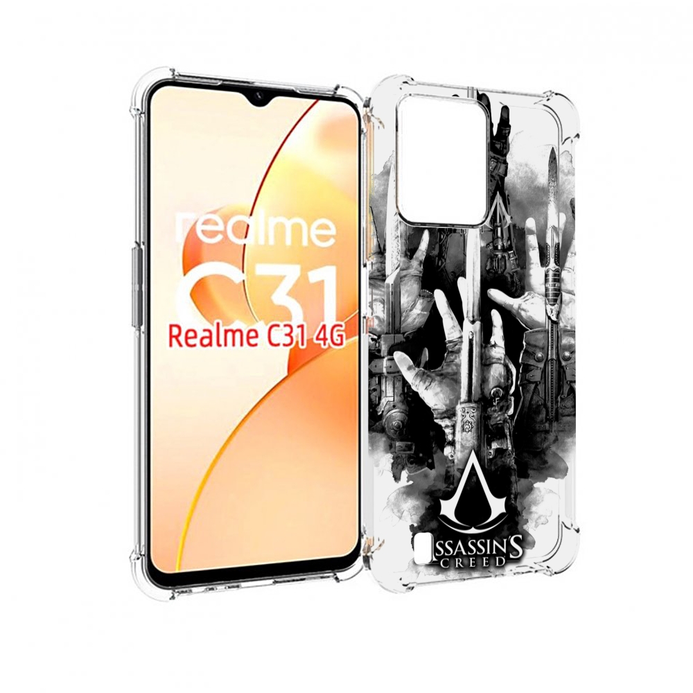 

Чехол MyPads Assassin's Creed скрытый клинок для OPPO Realme C31, Прозрачный, Tocco
