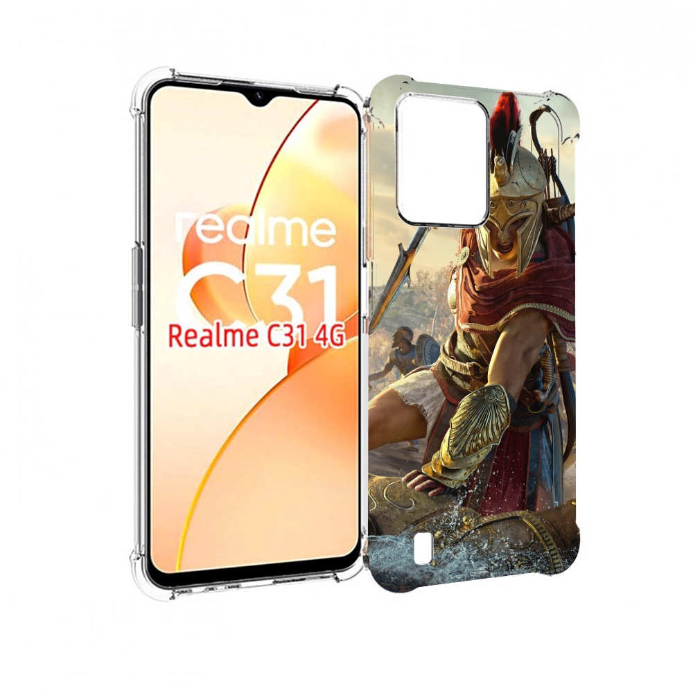 

Чехол MyPads Assassin's Creed Odyssey Kassandra мужской для OPPO Realme C31, Прозрачный, Tocco